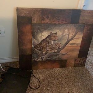Cheetah print wall decor